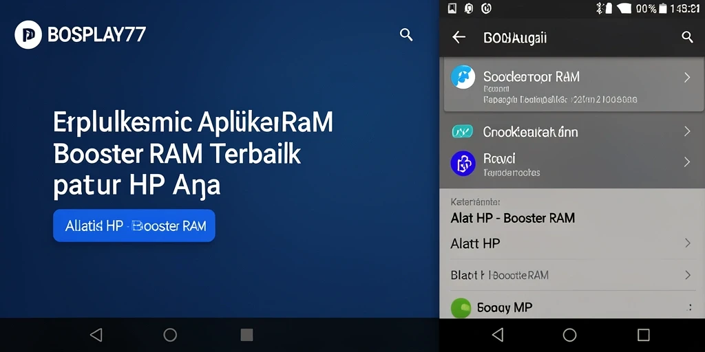 Antarmuka BOSPLAY77 yang rapi dan efisien untuk mengelola RAM.