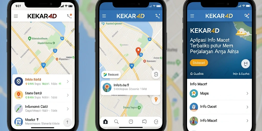Tampilan antarmuka KEKAR4D yang informatif dan interaktif untuk Info Macet.