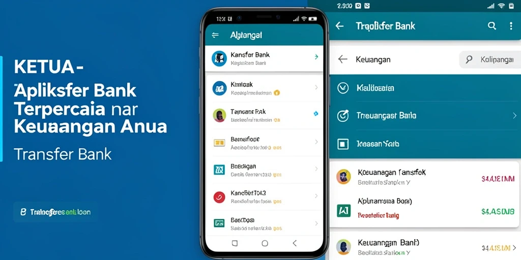 Tampilan antarmuka KETUA yang sederhana dan fungsional untuk transfer bank.