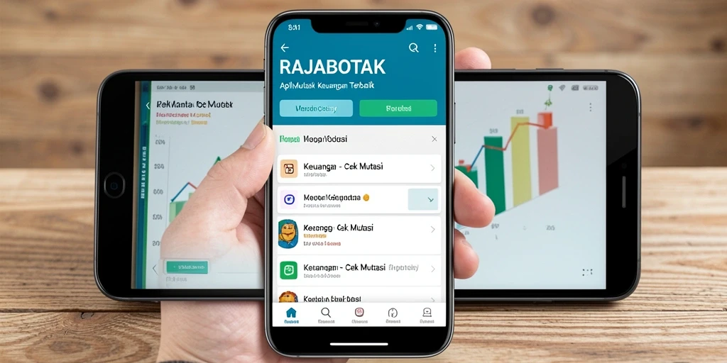 Tampilan antarmuka aplikasi Cek Mutasi RAJABOTAK yang user-friendly.