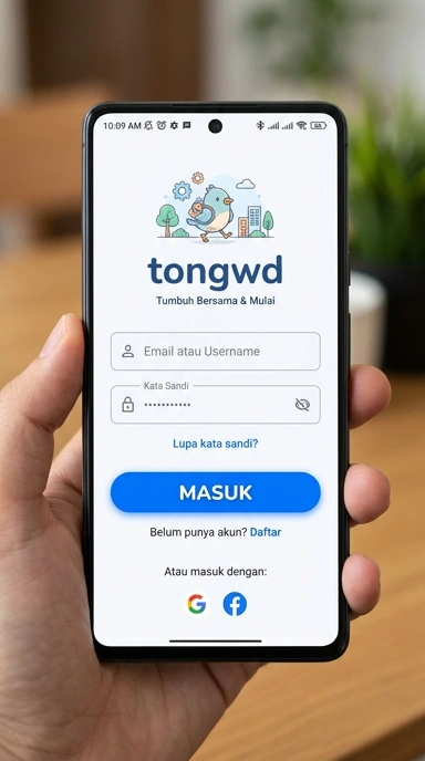 Masuk Akun Tongwd untuk Pengguna Android